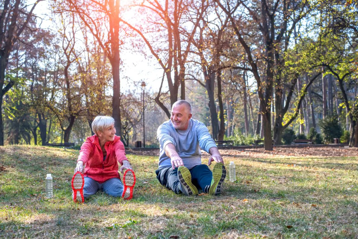 It's a very good idea to stretch before raking leaves. (Drpixel/Shutterstock)