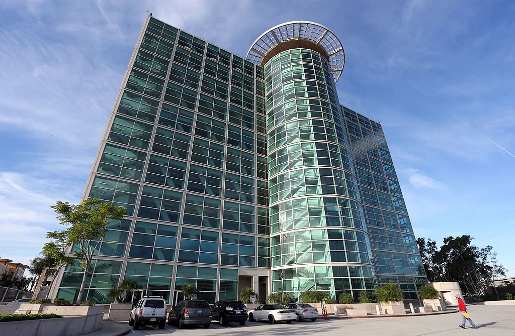 An exterior view of the Airport Branch Courthouse of the Los Angeles Superior Court at Los Angeles International Airport in Los Angeles, Calif., on Nov. 7, 2013.  (Frederick M. Brown/Getty Images)