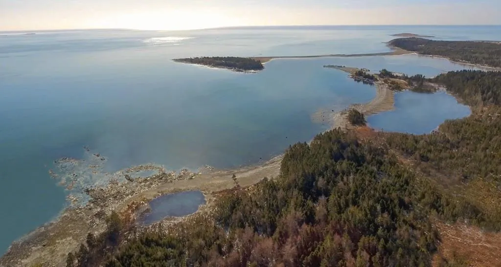 The site for a proposed whale sanctuary is seen in an area south of Port Hilford, N.S., in an undated handout photo. (The Canadian Press/HO-Whale Sanctuary Project)