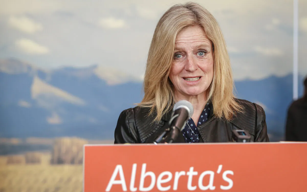 Alberta NDP Leader Rachel Notley speaks at a news conference in Calgary on March 15, 2021.  (The Canadian Press/Jeff McIntosh)