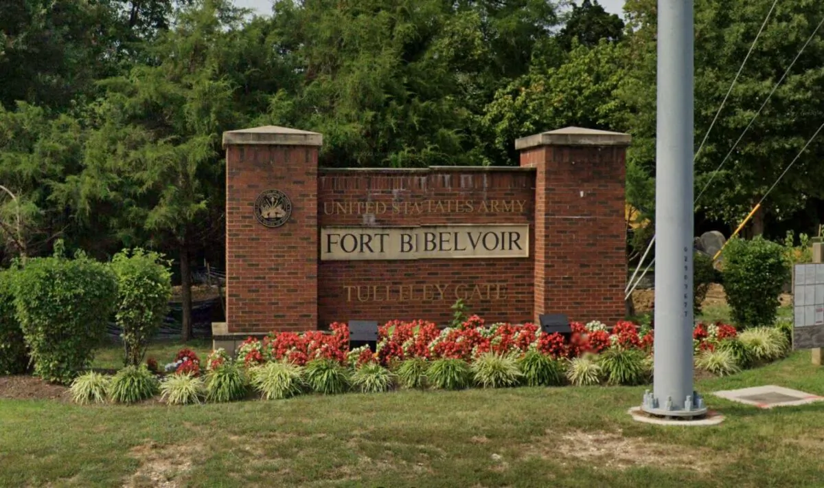 United States Army Fort Belvoir in Fort Belvoir, Va., in August 2022. (Google Maps/Screenshot via The Epoch Times)