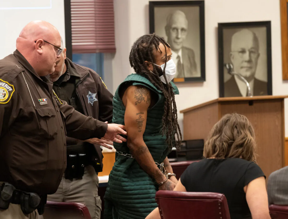 Darrell Brooks appears in Waukesha County Court in Waukesha, Wis., on Nov. 23, 2021. (Mark Hoffman/Pool via Reuters)