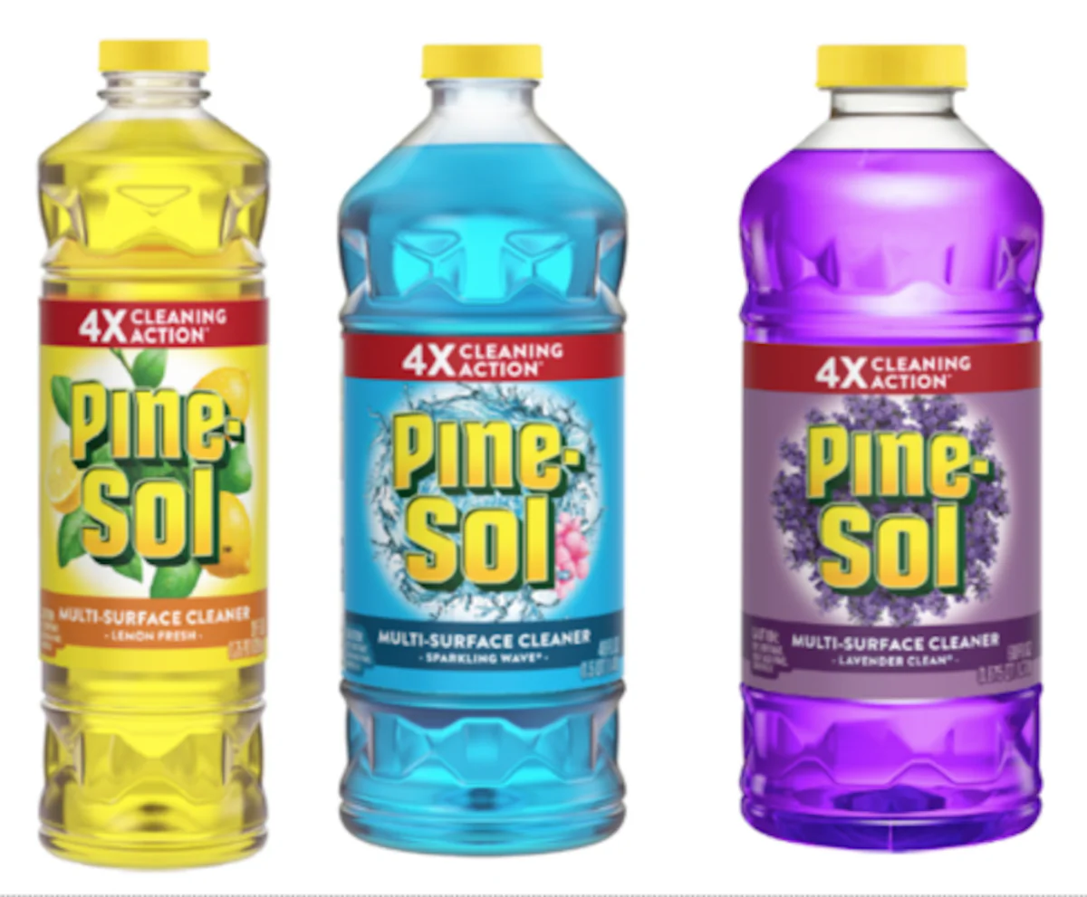 Recalled Pine-Sol Scented Multi-Surface Cleaners in Lemon Fresh, Sparkling Wave, and Lavender Clean Scents. (CPSC)