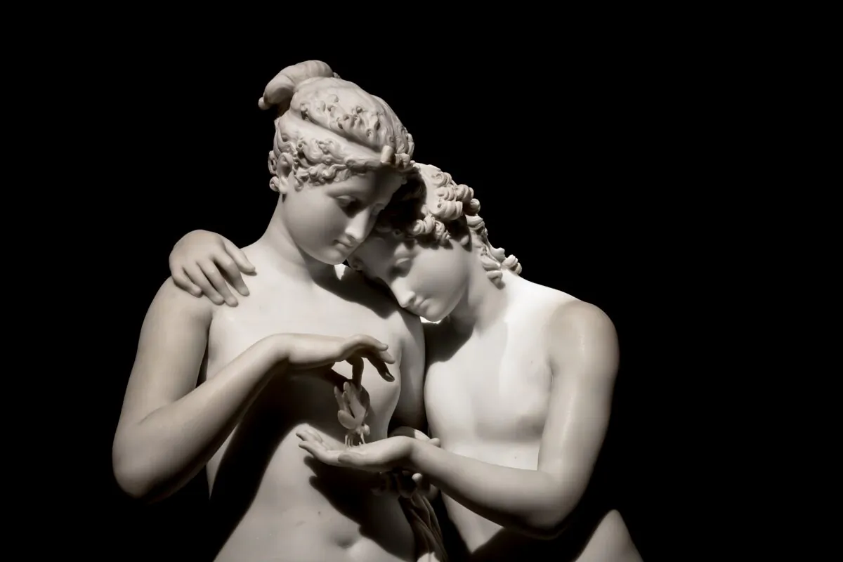 A detail of "Cupid and Psyche, "1808, by Antonio Canova. Marble. (Paolo Gallo/Shutterstock)