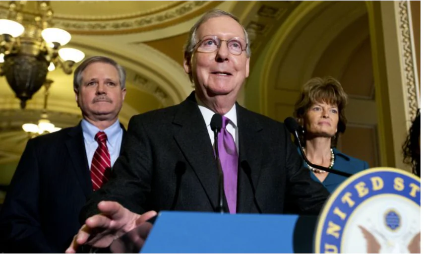 A Super PAC linked Senate Majority Leader Mitch McConnell has cancelled more than $5 million in advertising dollars for the Don Bolduc campaign. (AP)