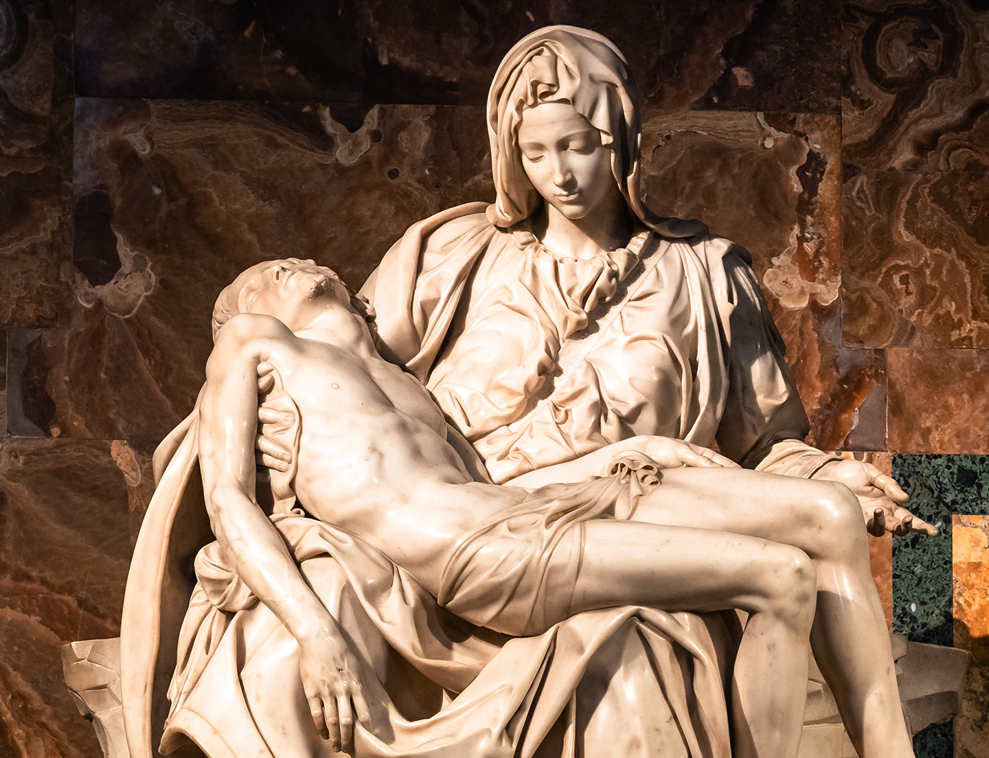 Detail from Michelangelo's "Pietà." (PhotoFires/Shutterstock)