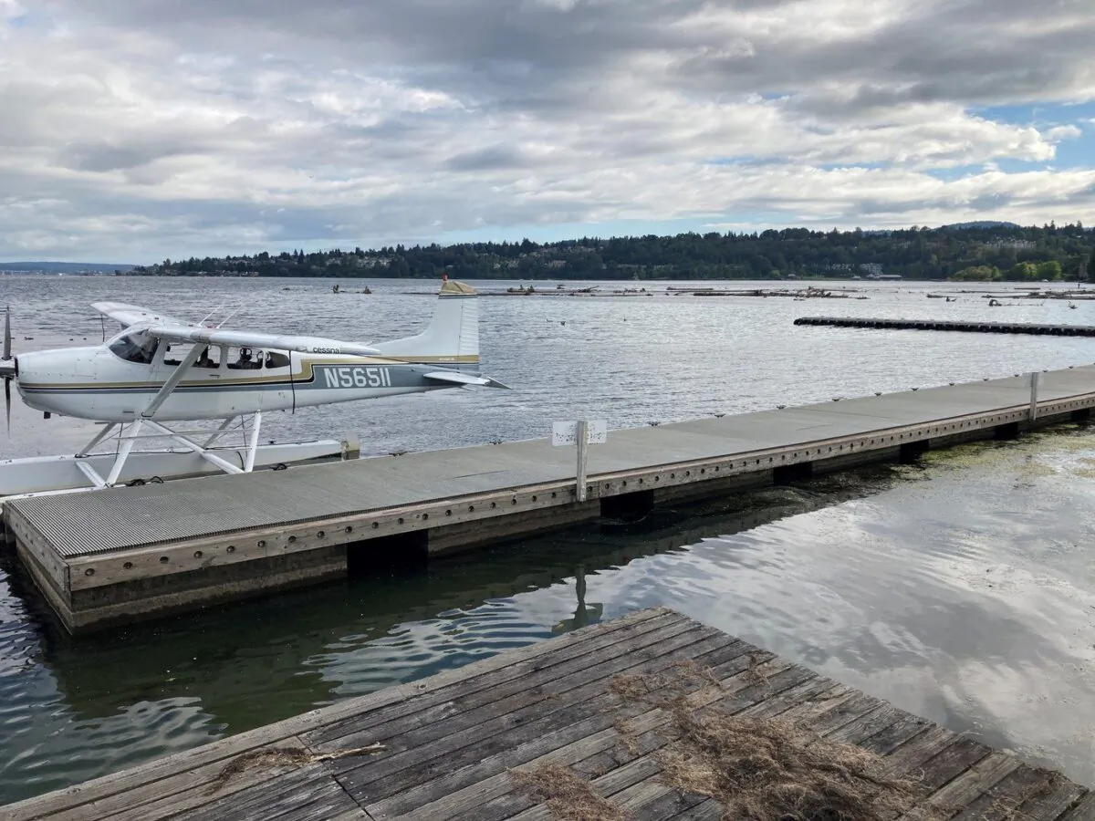 The home base for Northwest Seaplanes and Friday Harbor Seaplanes at the Renton Municipal Airport is seen Sept. 5, 2022. (The Canadian Press/Martha Bellisle)