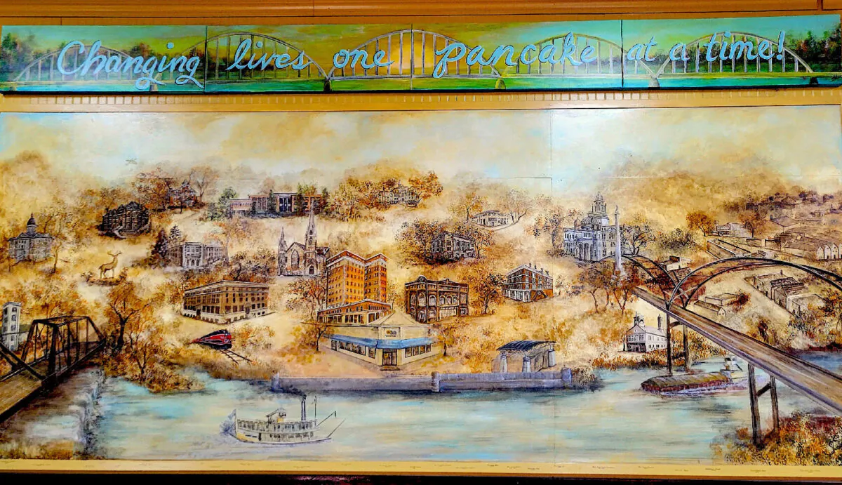 The motto of QC Coffee and Pancake House in Rock Island, Illinois, is “Changing lives one pancake at a time!” (Photo courtesy of Jim Farber)