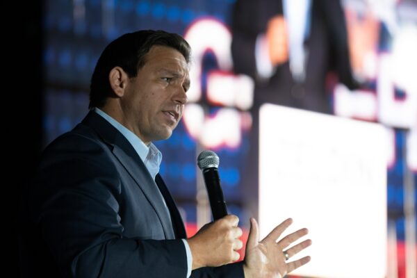 Florida Governor Ron DeSantis Campaigns In Long Island For NY Gubernatorial Candidate Lee Zeldin
