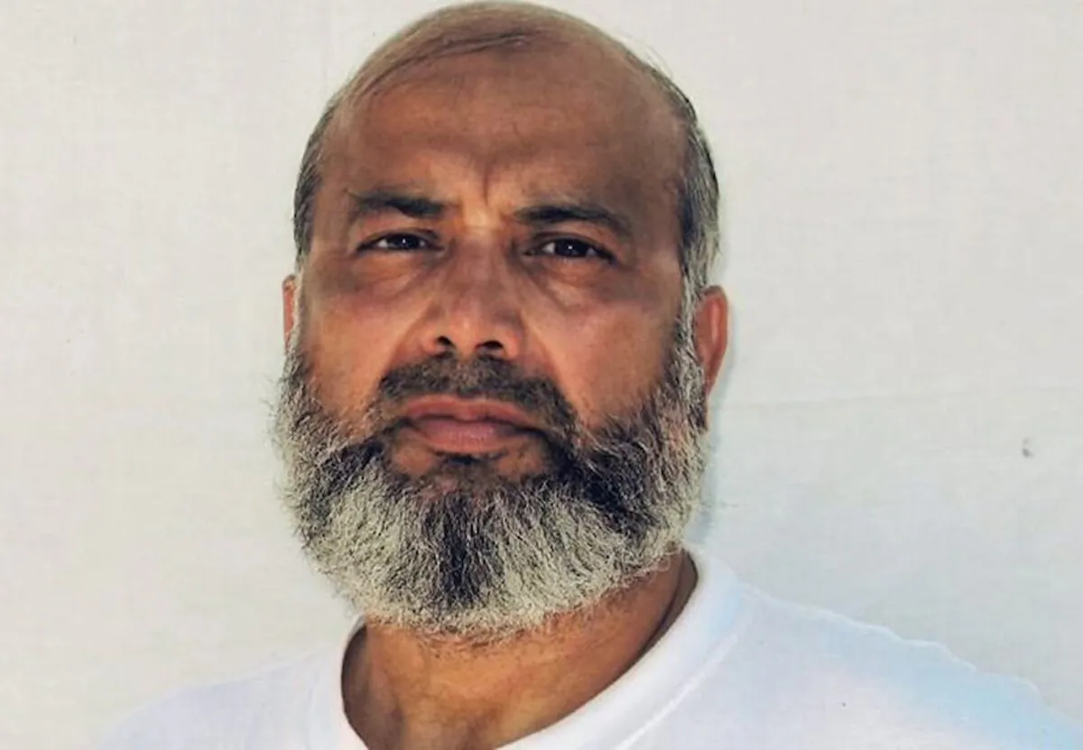Saifullah Paracha at the Guantánamo Bay detention center in an undated image. (Counsel to Saifullah Paracha via AP)