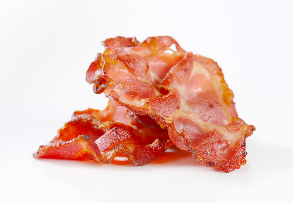 Strips,Of,Crispy,Fried,Bacon,Isolated,On,White