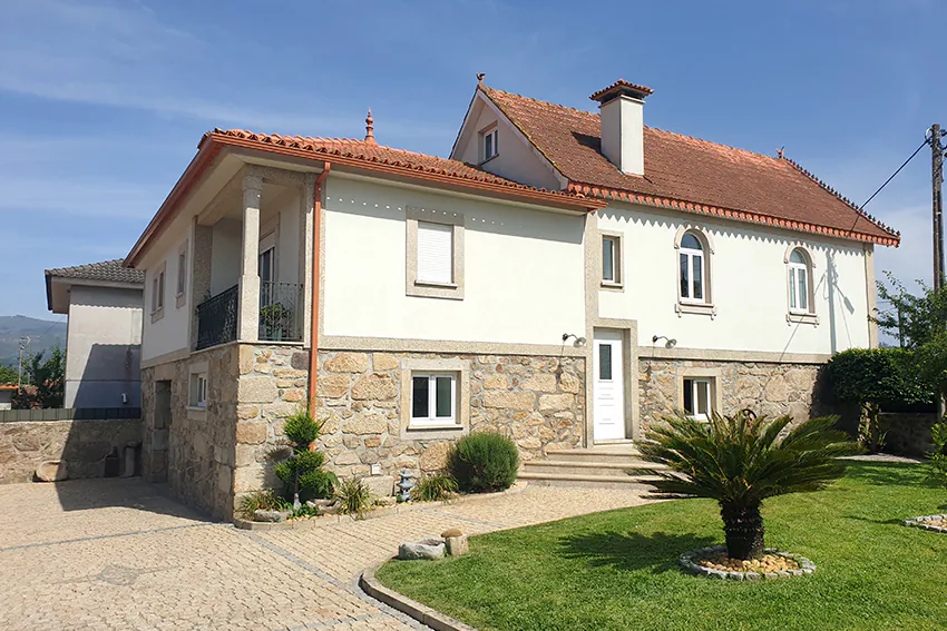 A three-bedroom colonial single-family home in Valenca, Portugal. (Courtesy of Infinite Solutions real estate, Portugal)