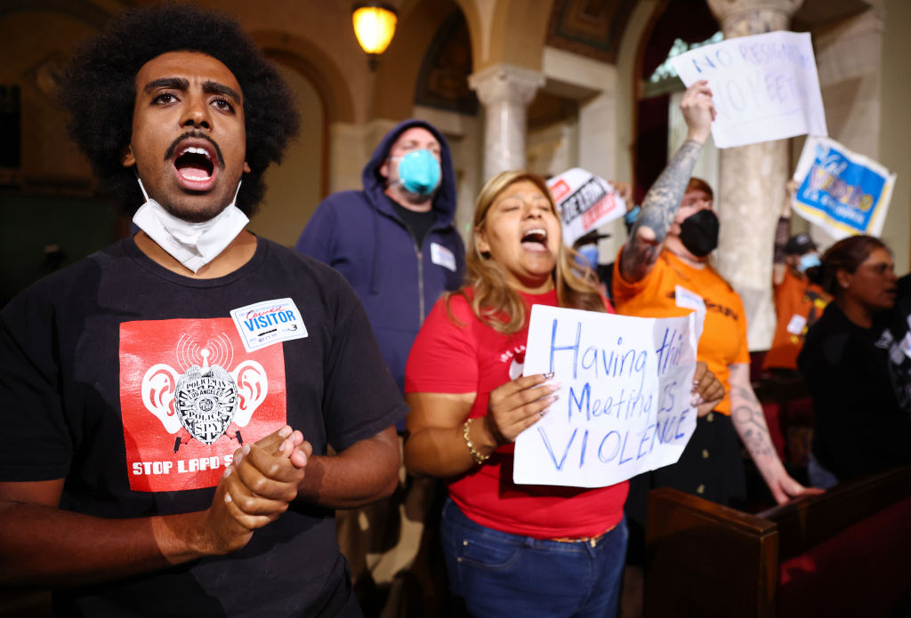 LA City Council Enforces Rule to Bar Protesters From Entering Chamber