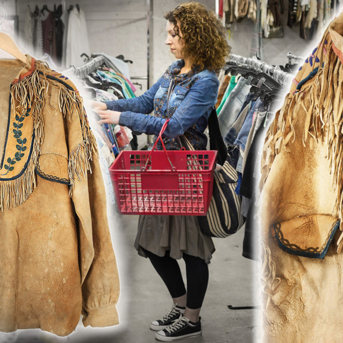 Thrift Store Employee Stumbles On Ultra Vintage Leather Jacket