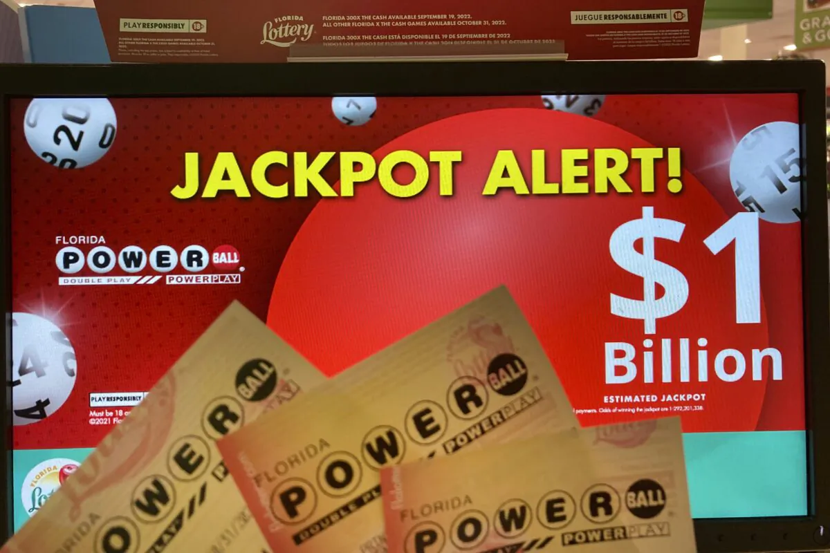 Powerball lottery tickets in Surfside, Fla., on Oct. 31, 2022. (Wilfredo Lee/AP Photo)