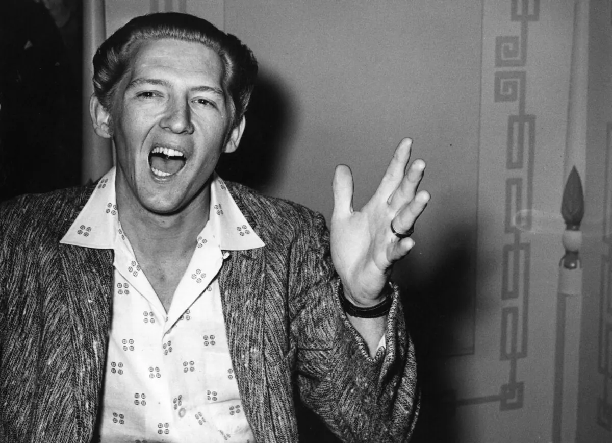 The “Killer”; rock’n’roll legend, singer, and pianist Jerry Lee Lewis, in London on tour, on June 10, 1958. (Evening Standard/Getty Images)