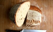 No Knead Einkorn Sourdough Bread