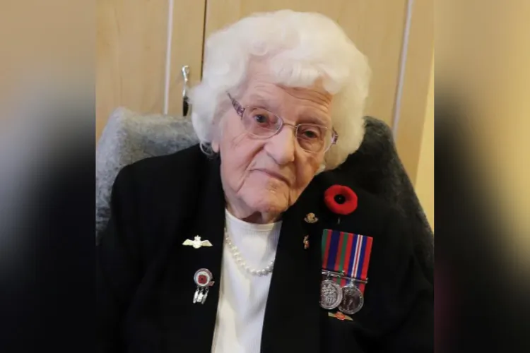 Second World War veteran Blanche Bennett, of Charlottetown, shown in this handout provided by her daughter Barb Spence. Bennett turns 100 on Nov. 12. (The Canadian Press/HO-Barb Spence)
