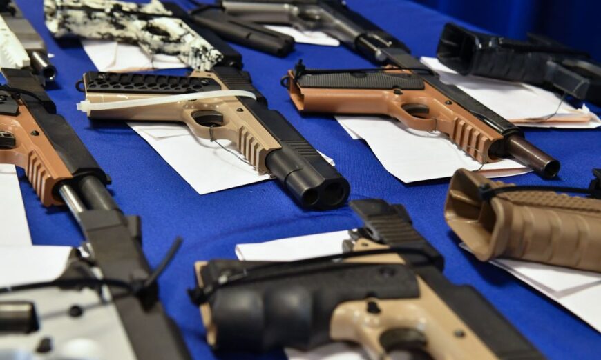 30 people were arrested and 20 guns were seized in a Stockton operation aimed at violent gangs.