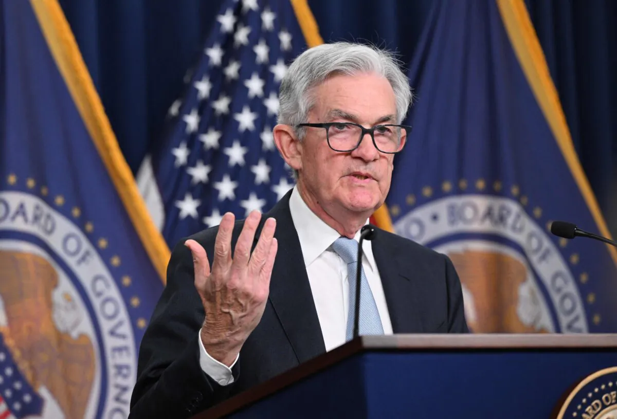 Federal Reserve Board Chairman Jerome Powell speaks during a news conference following a meeting of the Federal Open Market Committee at the headquarters of the Fed in Washington, D.C., on Sept. 21, 2022. (Mandel Ngan/Getty Images)
