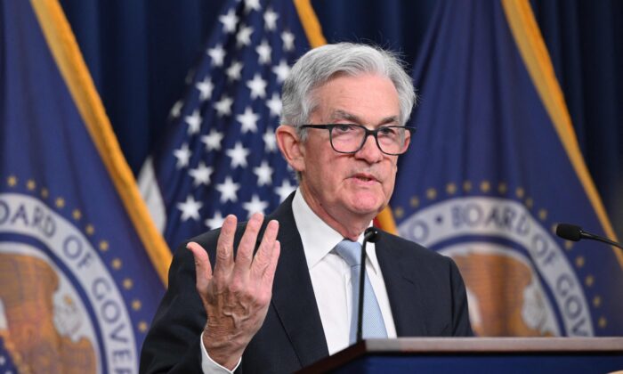 Federal Reserve Board Chairman Jerome Powell speaks during a news conference following a meeting of the Federal Open Market Committee at the headquarters of the Fed in Washington, D.C., on Sept. 21, 2022. (Mandel Ngan/Getty Images)