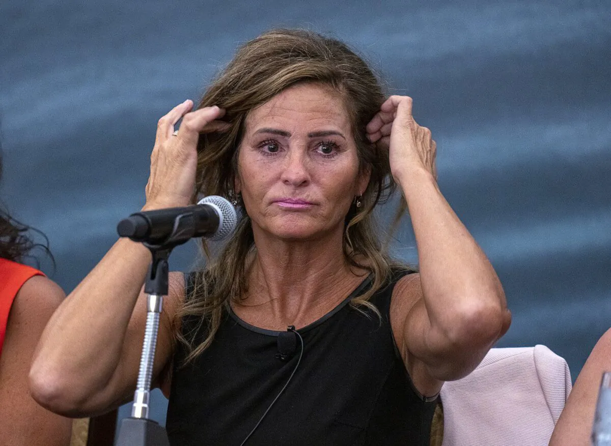Lisa Banfield, the common-law wife of Gabriel Wortman, testifies at the Mass Casualty Commission inquiry into the mass murders in rural Nova Scotia on April 18/19, 2020, in Halifax on Friday, July 15, 2022. (The Canadian Press/Andrew Vaughan)
