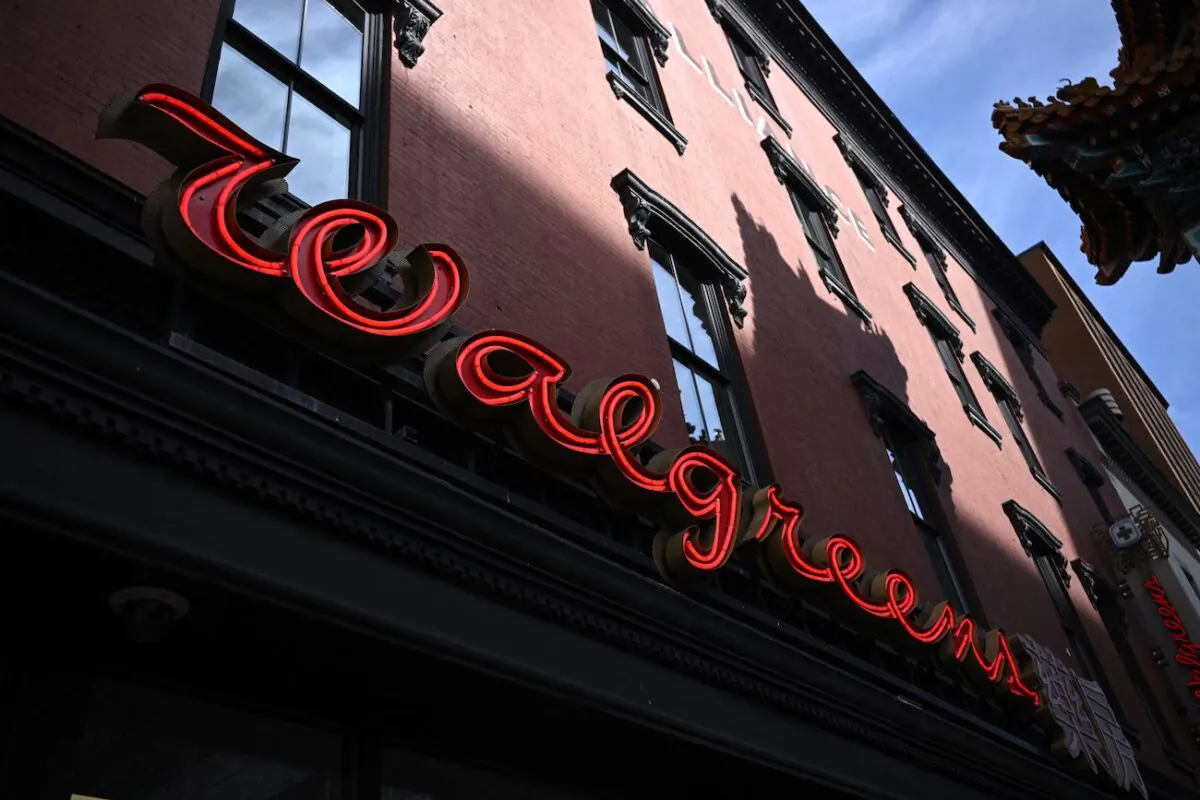 A sign for Walgreens is displayed outside its store in Washington on Nov. 2, 2022. (Brendan Smialowski/AFP via Getty Images)