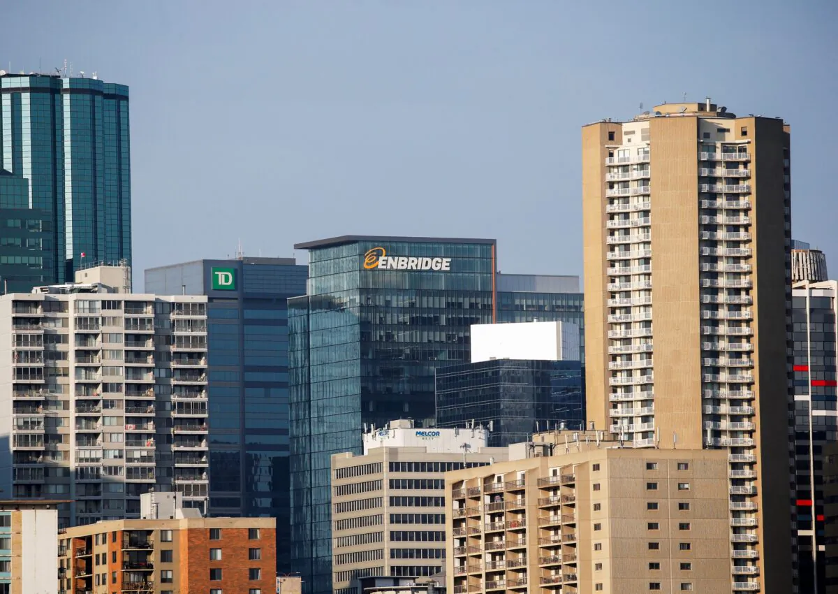 The Enbridge Centre company office is seen in Edmonton, Alberta, Canada Oct. 6, 2021. (Reuters/Todd Korol)