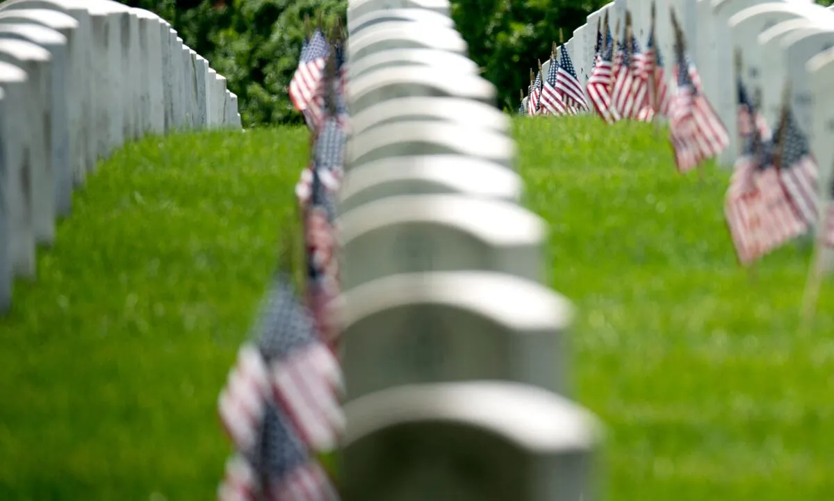 Arlington Cemetery in Arlington, Va., on May 29, 2022. (Stefani Reynolds/AFP via Getty Images)