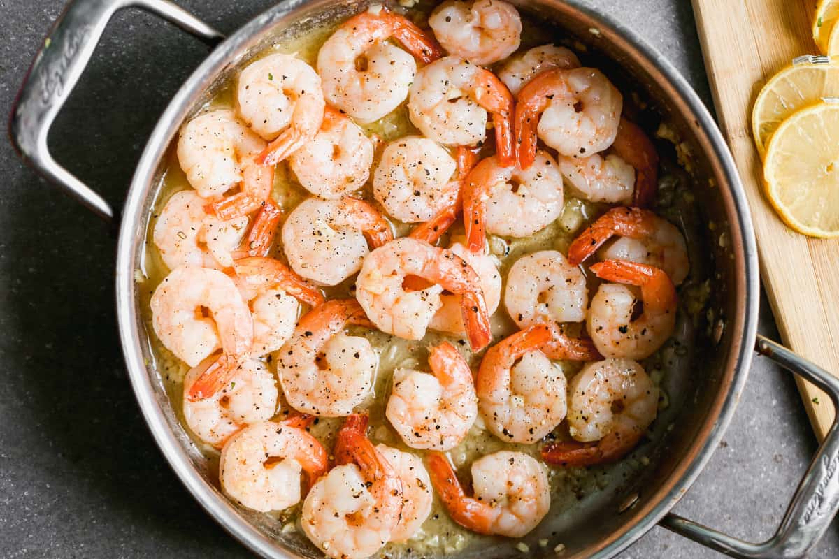Making Shrimp Linguine