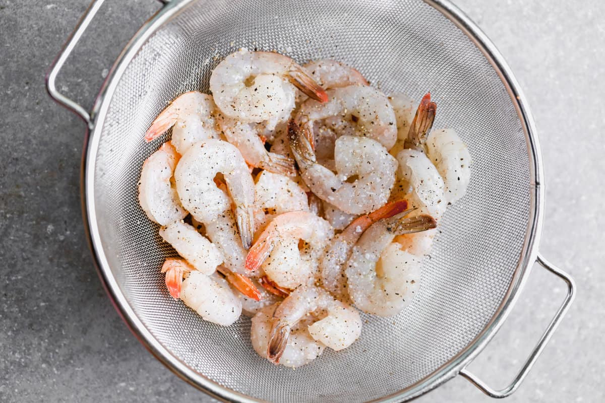 Making Shrimp Linguine