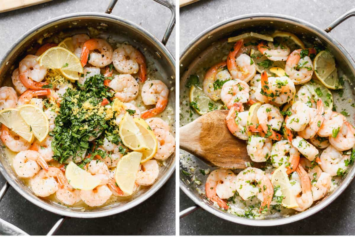 Making Shrimp Linguine