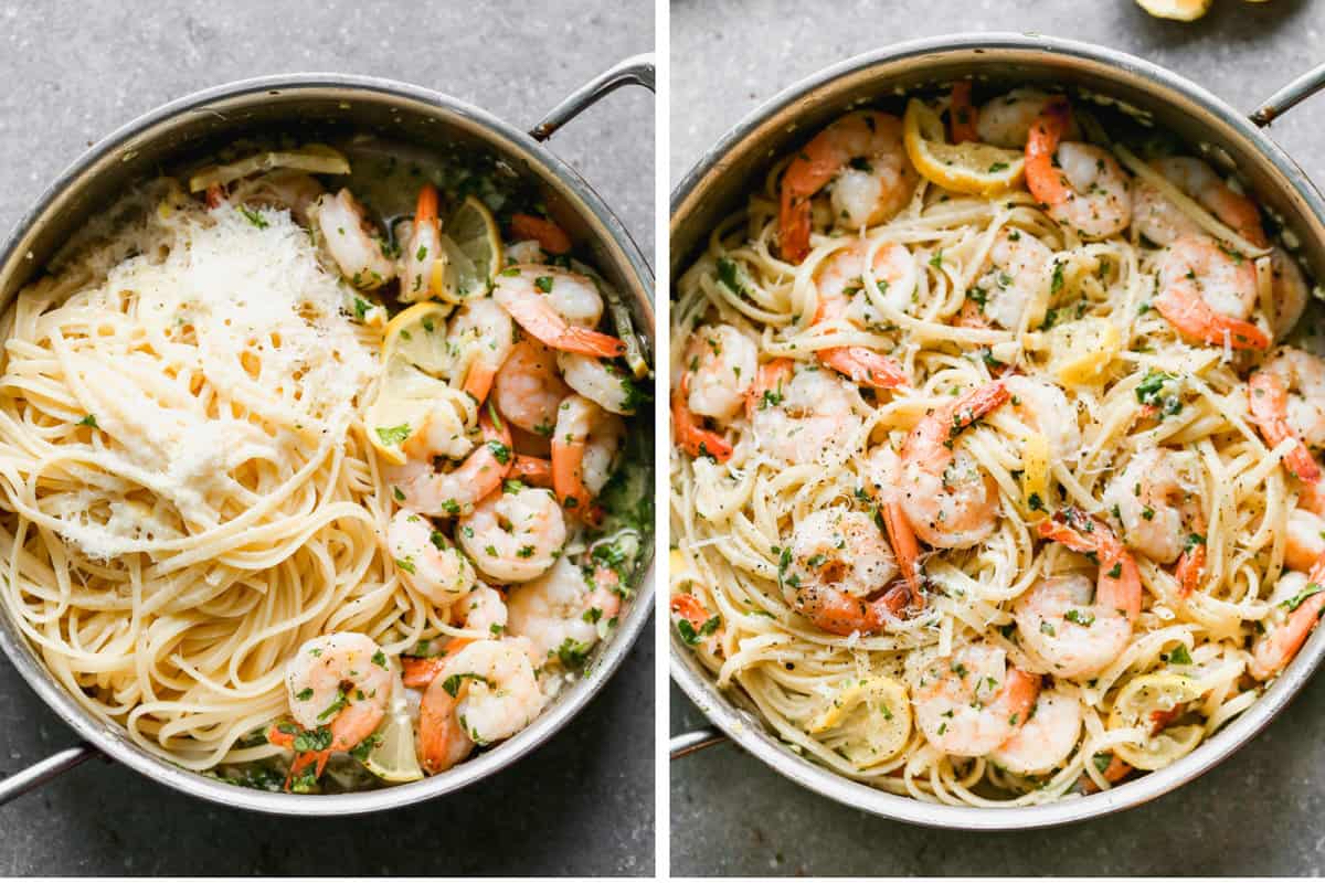 Making Shrimp Linguine