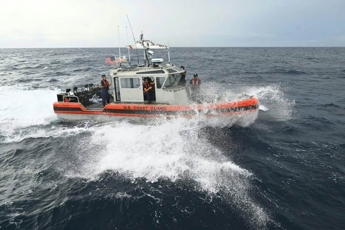 A U.S. Coast Guard ship in a file photo. (Ted Aljibe/AFP via Getty Images)