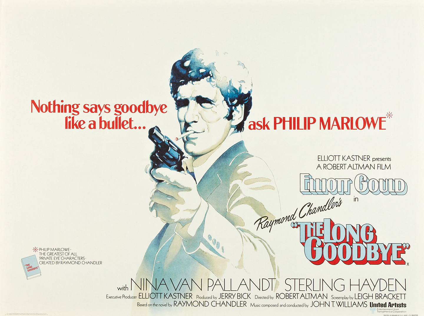 1973 movie poster of "The Long Goodbye."