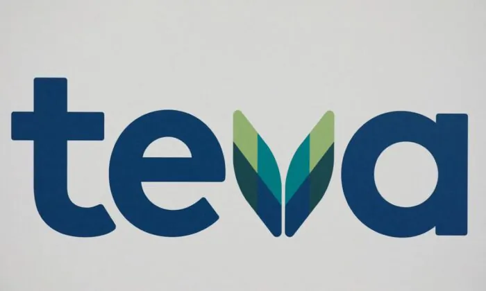 The logo of Teva Pharmaceutical Industries in Tel Aviv, Israel, on Feb. 19, 2019. (Amir Cohen/Reuters)