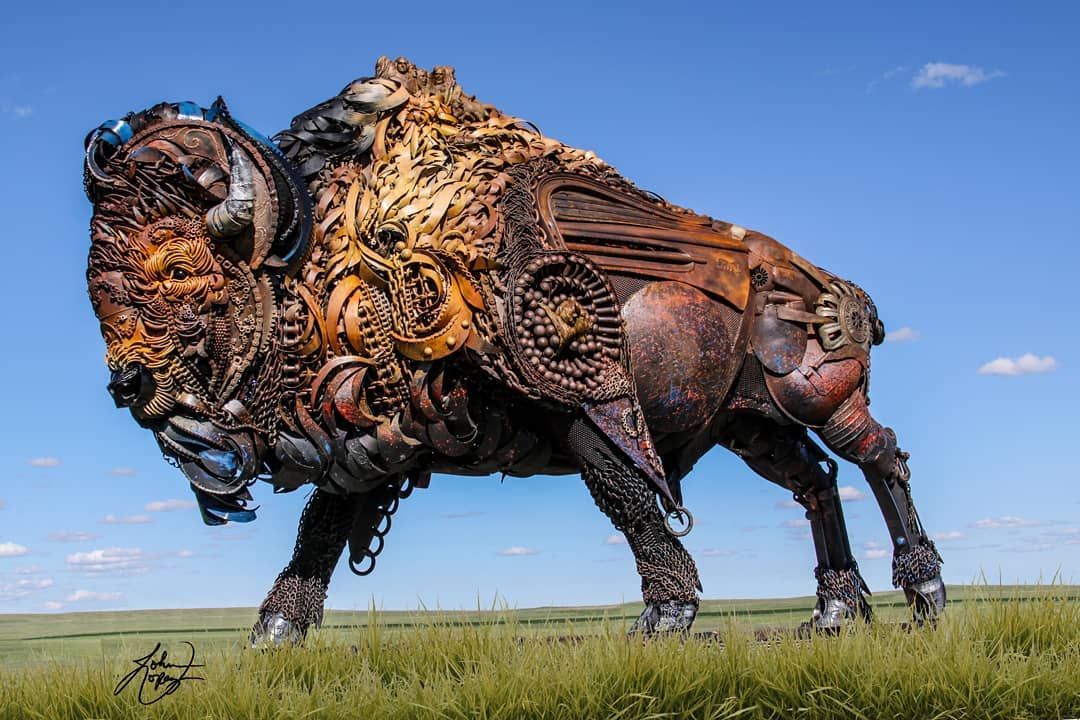 Cowboy Artist Welds Rusted Tractors, Scrap Metal Into Unreal Western  Animals, Garners Worldwide Fame