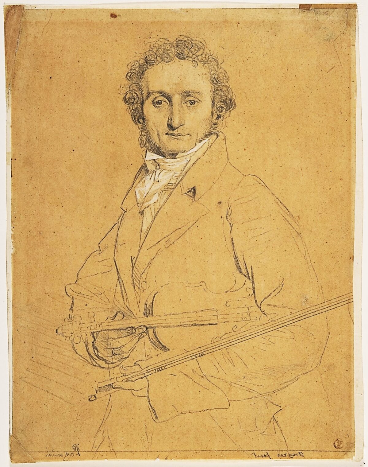 Энгр «портрет Никколо Паганини», (1819 год)