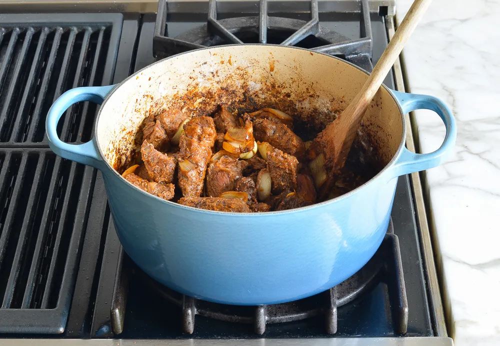 making Beef Stew with Carrots & Potatoes