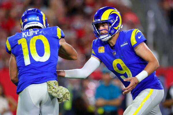 Rams take down Bucs in possible farewell game