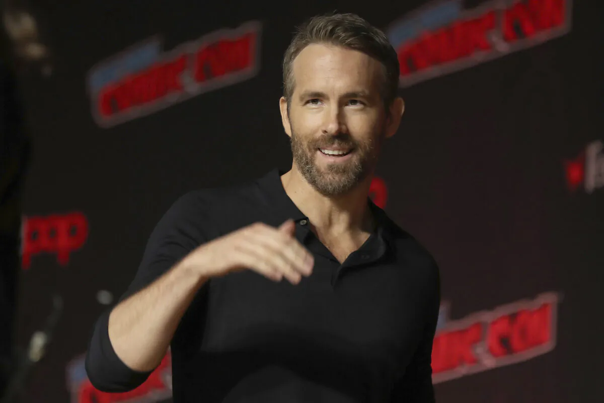 Ryan Reynolds is seen at New York Comic Con in New York City on Oct. 3, 2019. (The Canadian Press/AP-Steve Luciano)