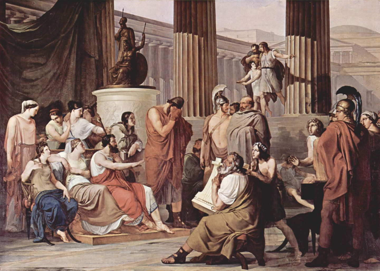 "Odysseus at the court of Alcinous,"1814-1815, by Francesco Hayez. 