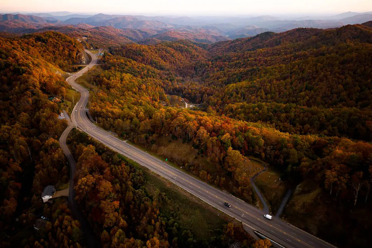 Fall foliage in North Carolina has been a colorful sight, as shown here on Oct. 24, 2022. (Alex Slitz/The Charlotte Observer/TNS)
