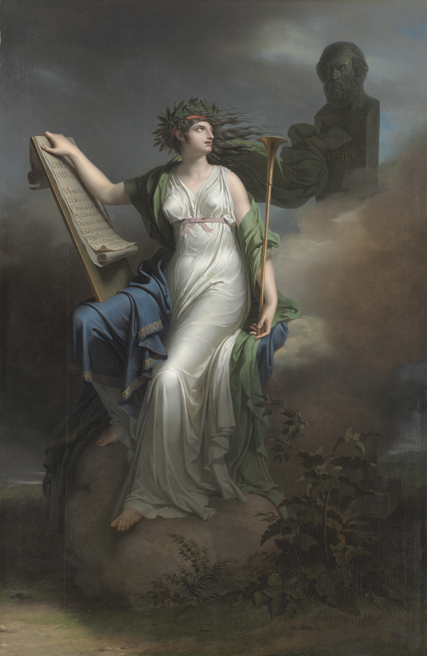 "Calliope, muse of epic poetry," 1798, by Charles Meynier.  (Public domain)