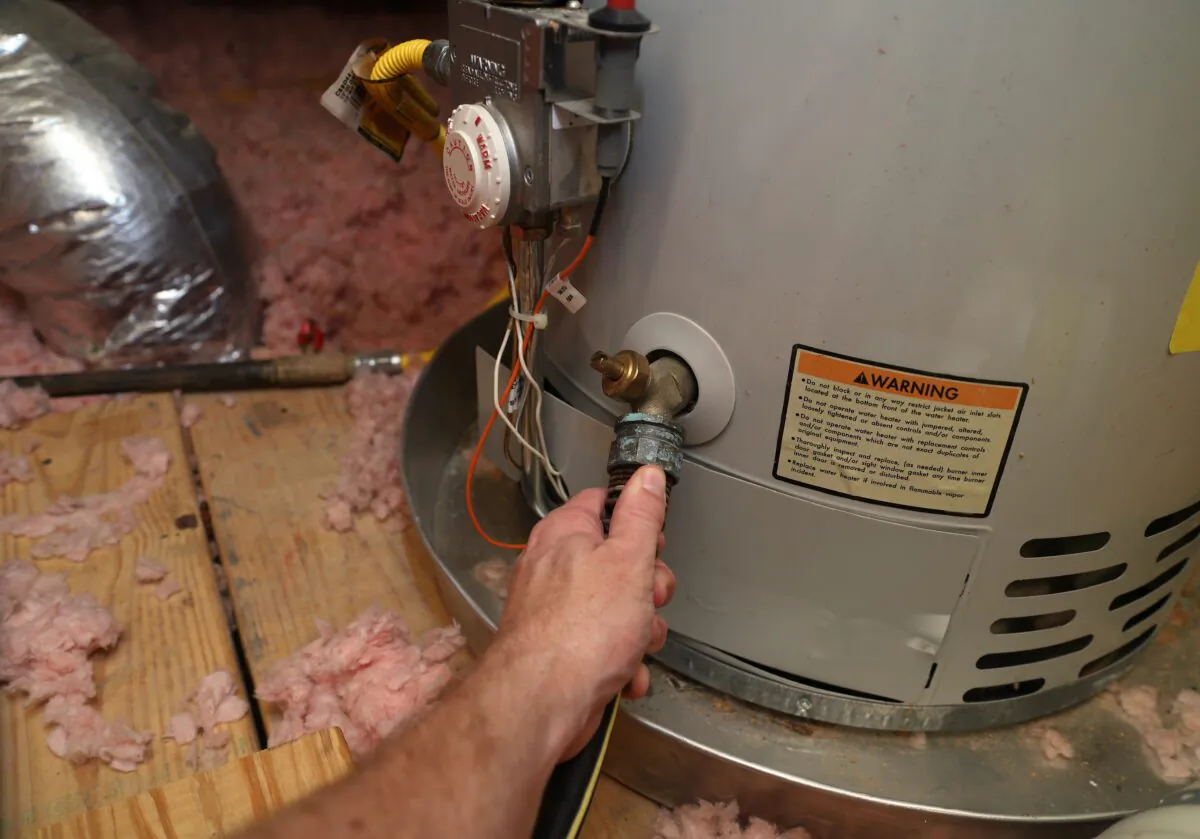 70% more fuel may be required for every 1/2 inch of sediment on the bottom of a gas-fired water heater. (Chad Robertson Media/Shutterstock)