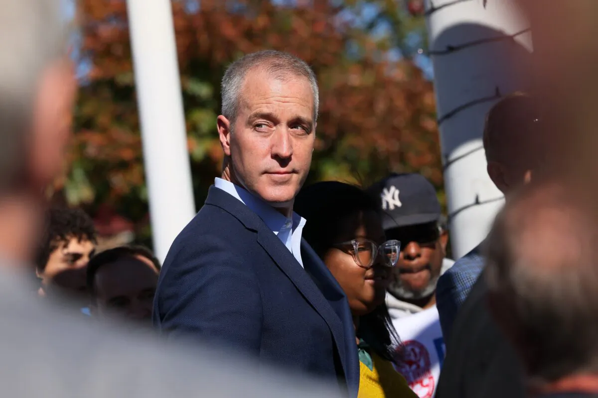 Rep. Sean Patrick Maloney (D-N.Y.) in Nyack, N.Y., on Oct. 29, 2022. (Michael M. Santiago/Getty Images)