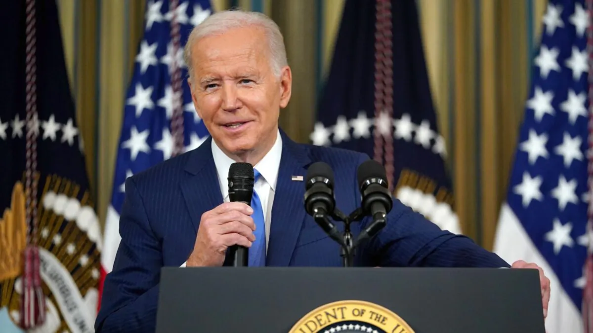 President Joe Biden delivers remarks at Delaware Veterans Summit on Dec 16, 2022. (Mandel Ngan/AFP via Getty Images)