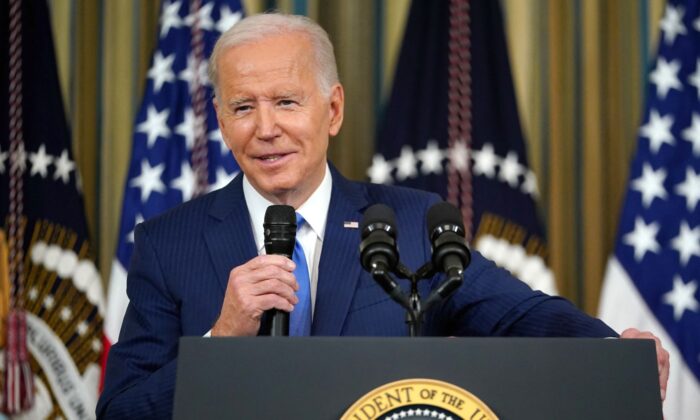 President Joe Biden delivers remarks at Delaware Veterans Summit on Dec 16, 2022. (Mandel Ngan/AFP via Getty Images)