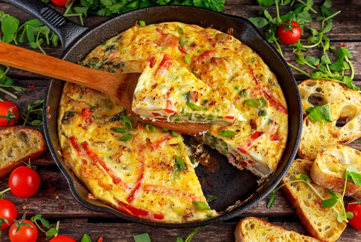 Frittatas can be quickly thrown together with whatever you have on hand. (DronG/Shutterstock)