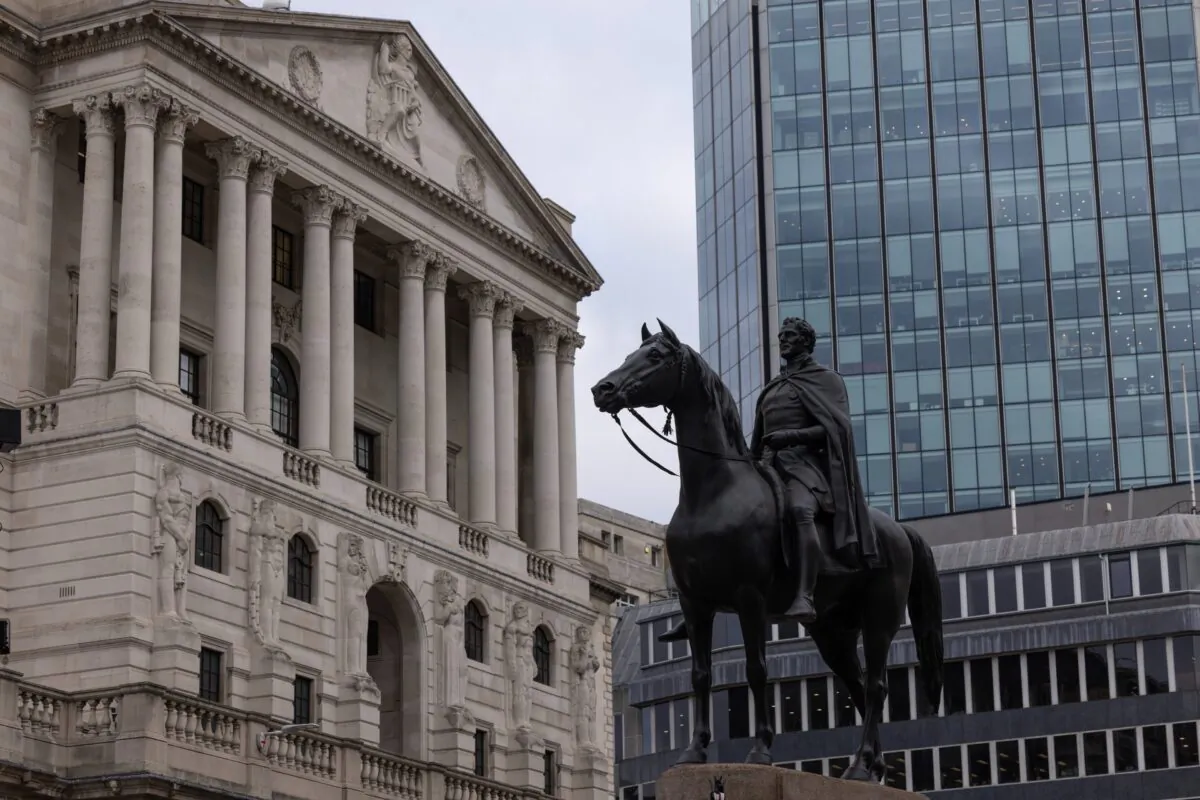 A general view of the Bank of England, in London, on Nov. 11, 2022. (Dan Kitwood/Getty Images)